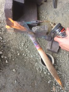Using silver in sword making